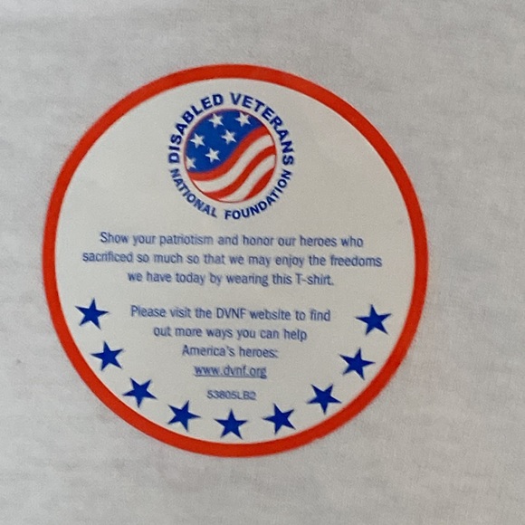 Land Of The Free Home Of The Brave White Short Sleeve Tee - Picture 4 of 7